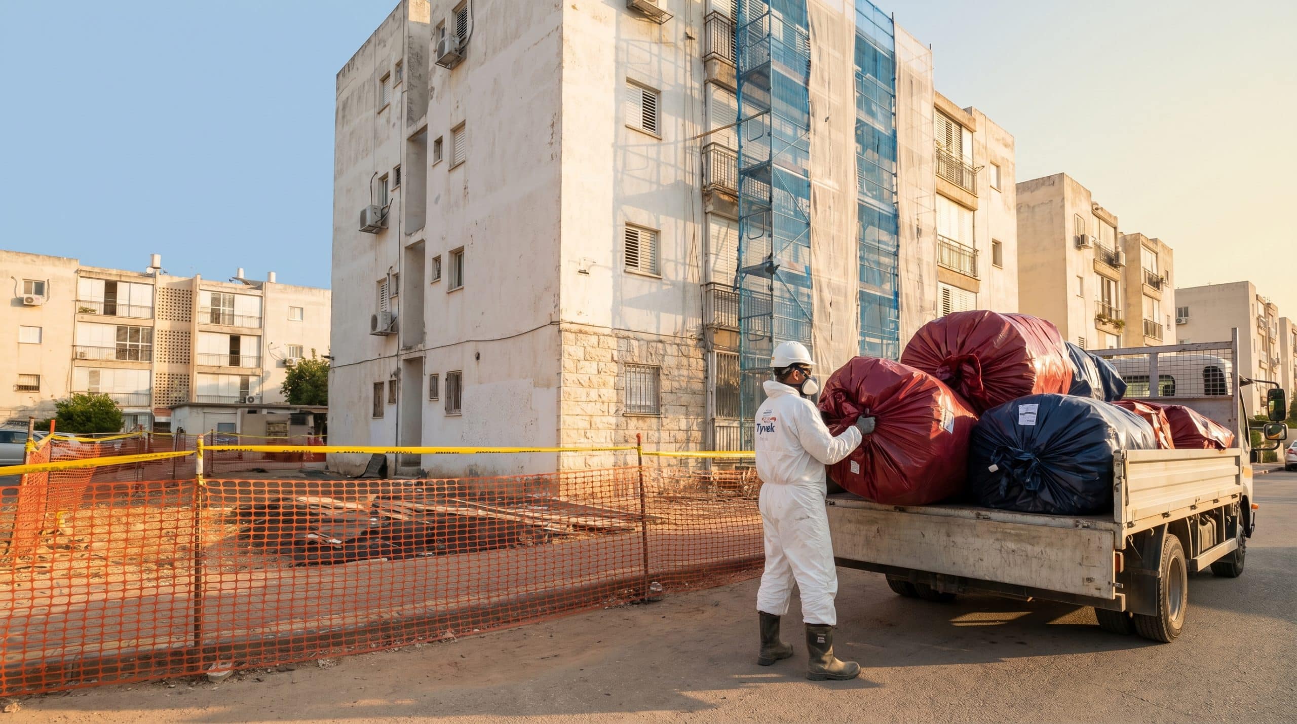 הבטחת בטיחות דיירים במהלך פירוק אסבסט — ציוד מגן ותקינה