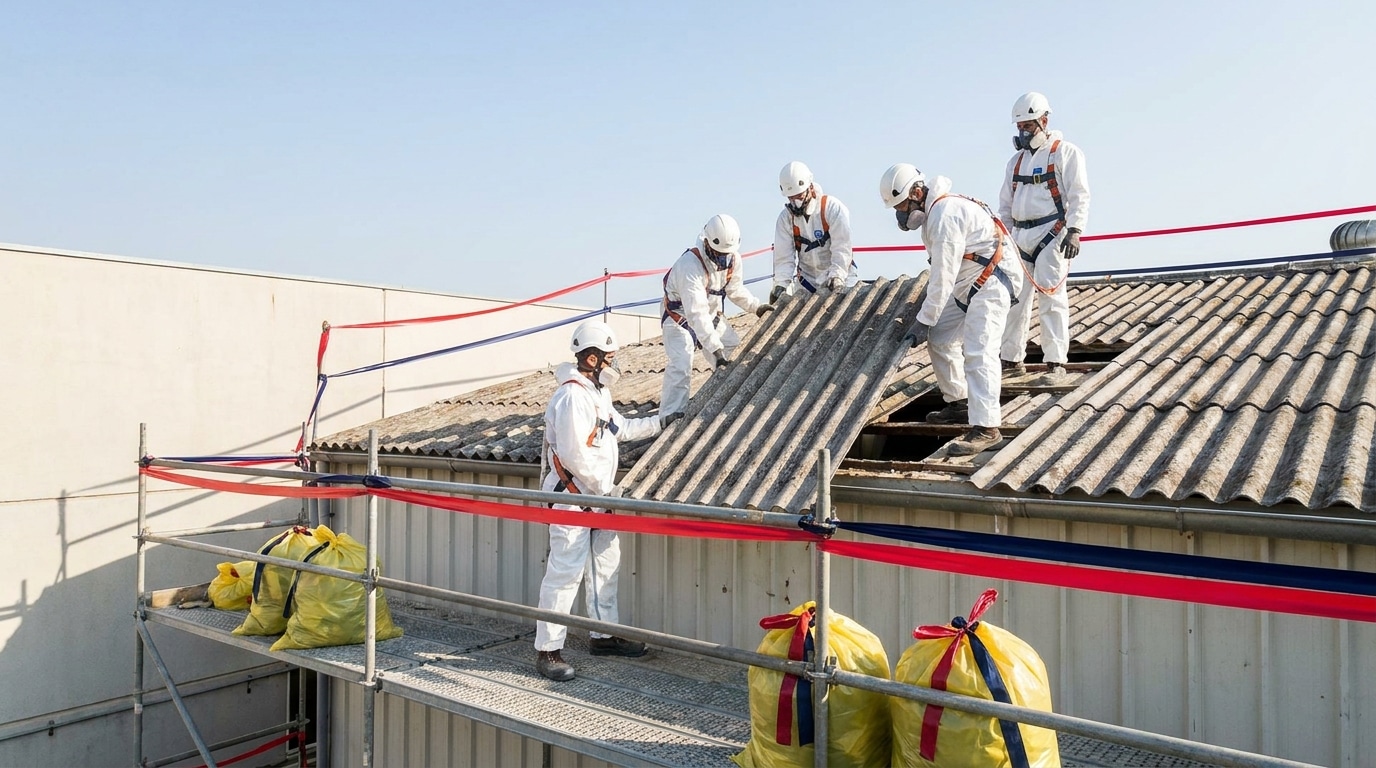 החלפת גג אסבסט בקירוי פוליקרבונט — עבודה מקצועית לפי תקן