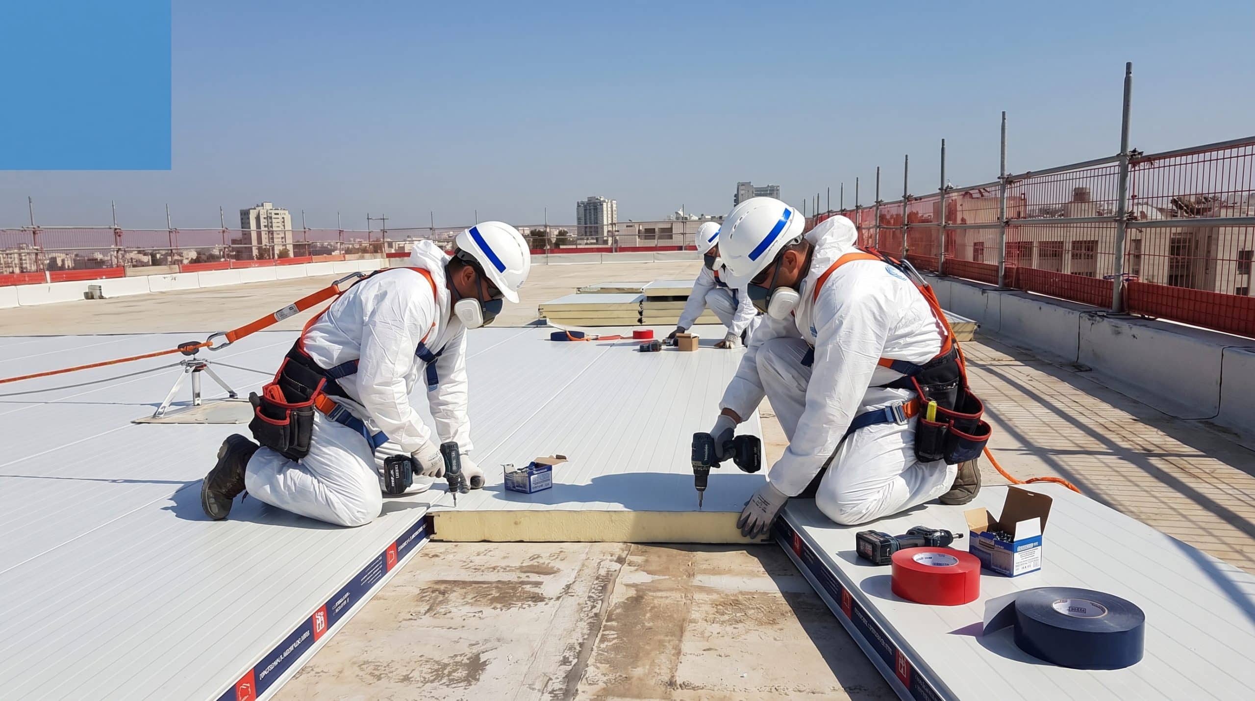 בטיחות ורגולציה בהחלפת גגות מוסדות ציבור גדולים — עבודה בגובה בהתאם לתקנות