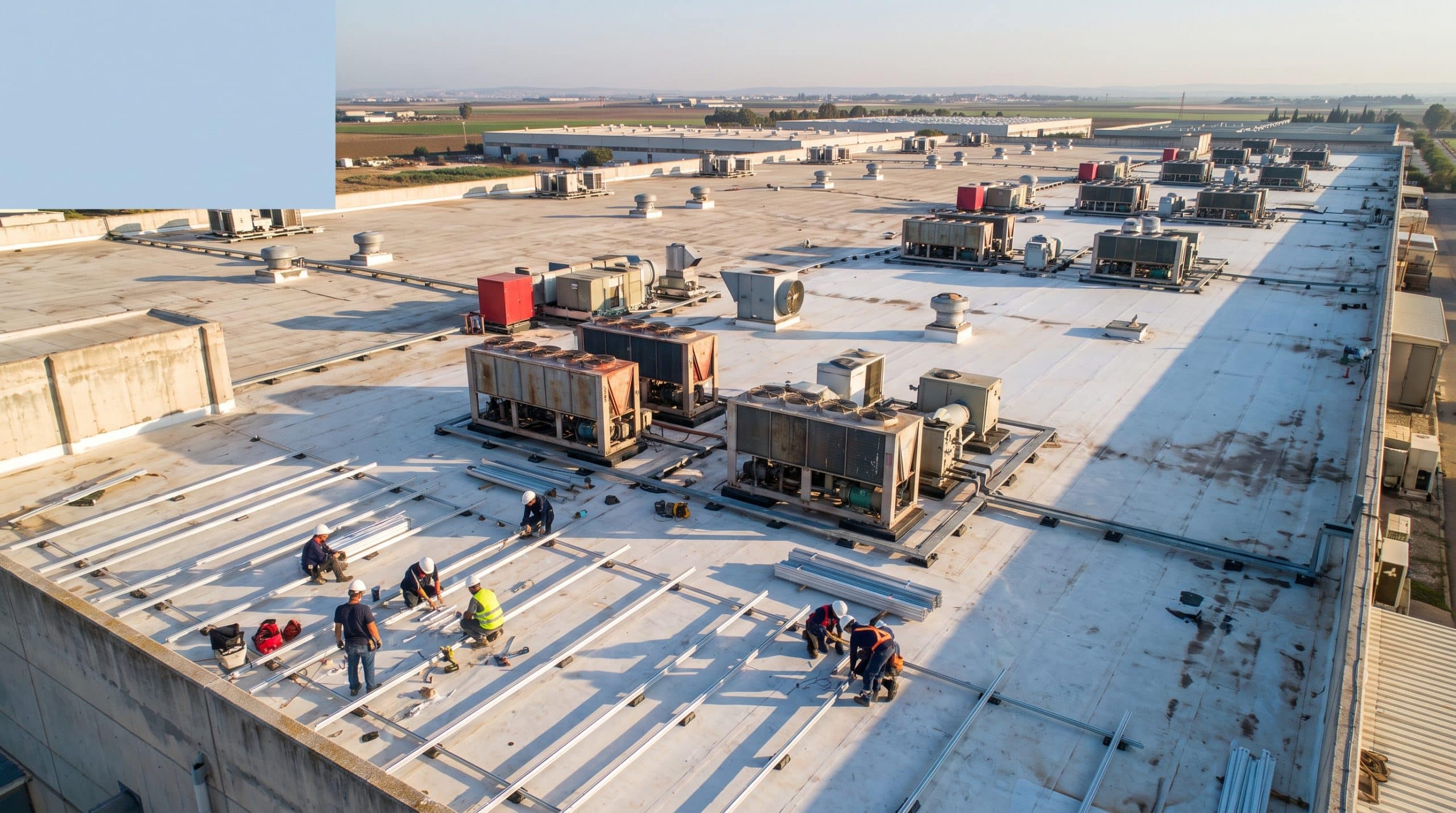 בידוד אקוסטי לגג מפעל — טיפול בציוד מכני ועמידה בתקני בטיחות